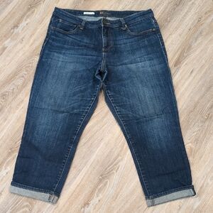 👖🌞❤️‍🔥Kut from the Kloth Dark Wash Capris Women's size 12👖🌞❤️‍🔥